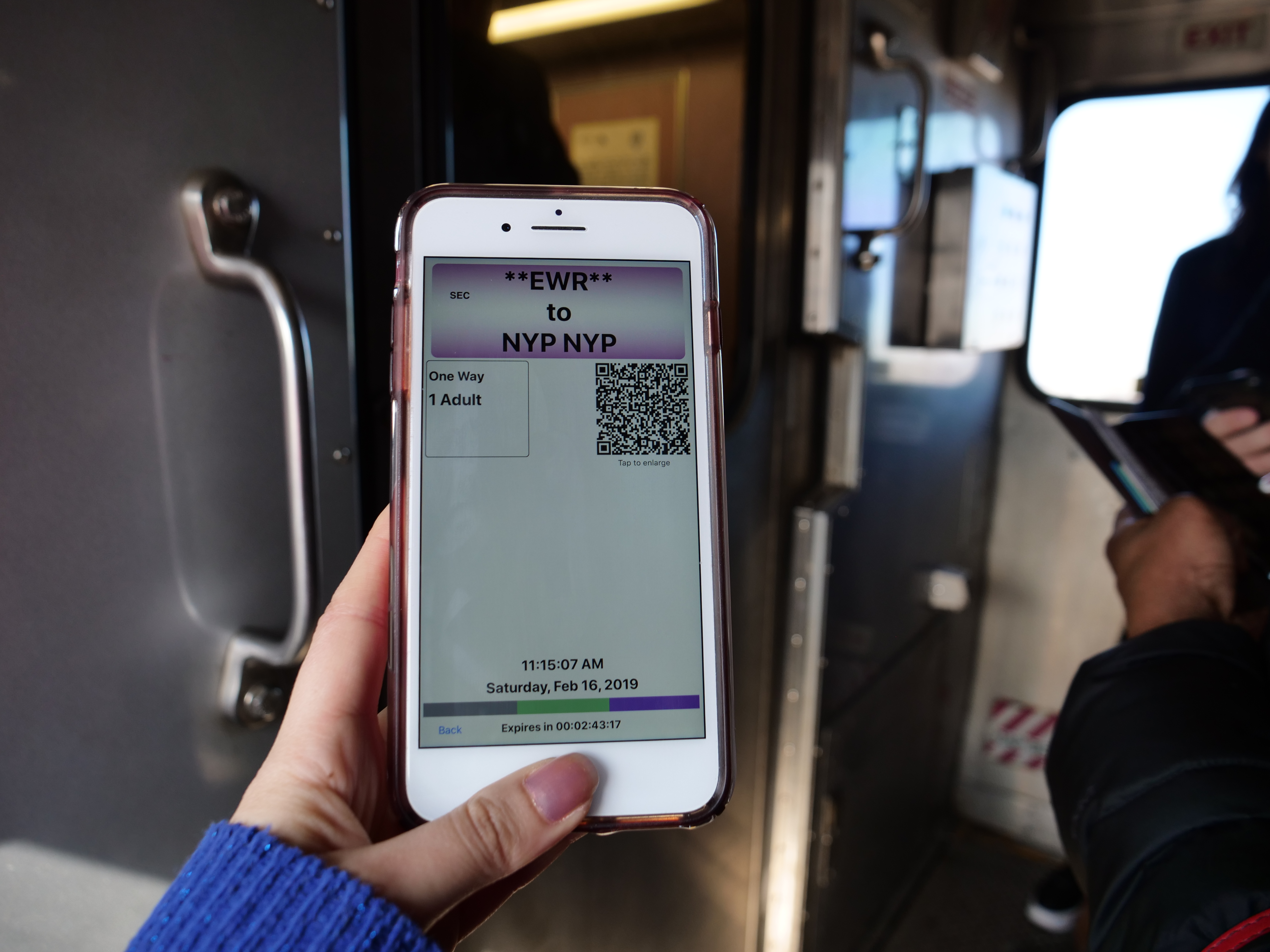 Airtrain NJ Transit Cheapest, Fastest Way from Newark to NYC Manhattan app on phone