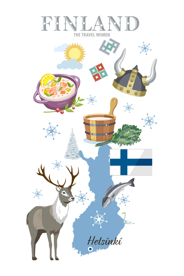 Finland map Where to go in 2019