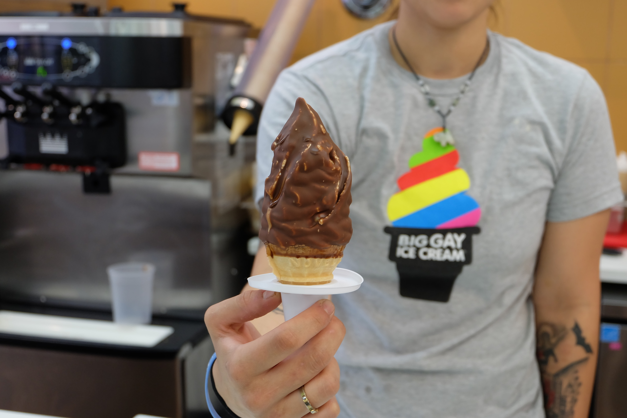 9. Big Gay Ice Cream: Big Gay Ice Cream puts a new spin on soft-serve with fun and playful ice cream flavors and names. The colorful shop in the East Village is unforgettable serving up the classic 