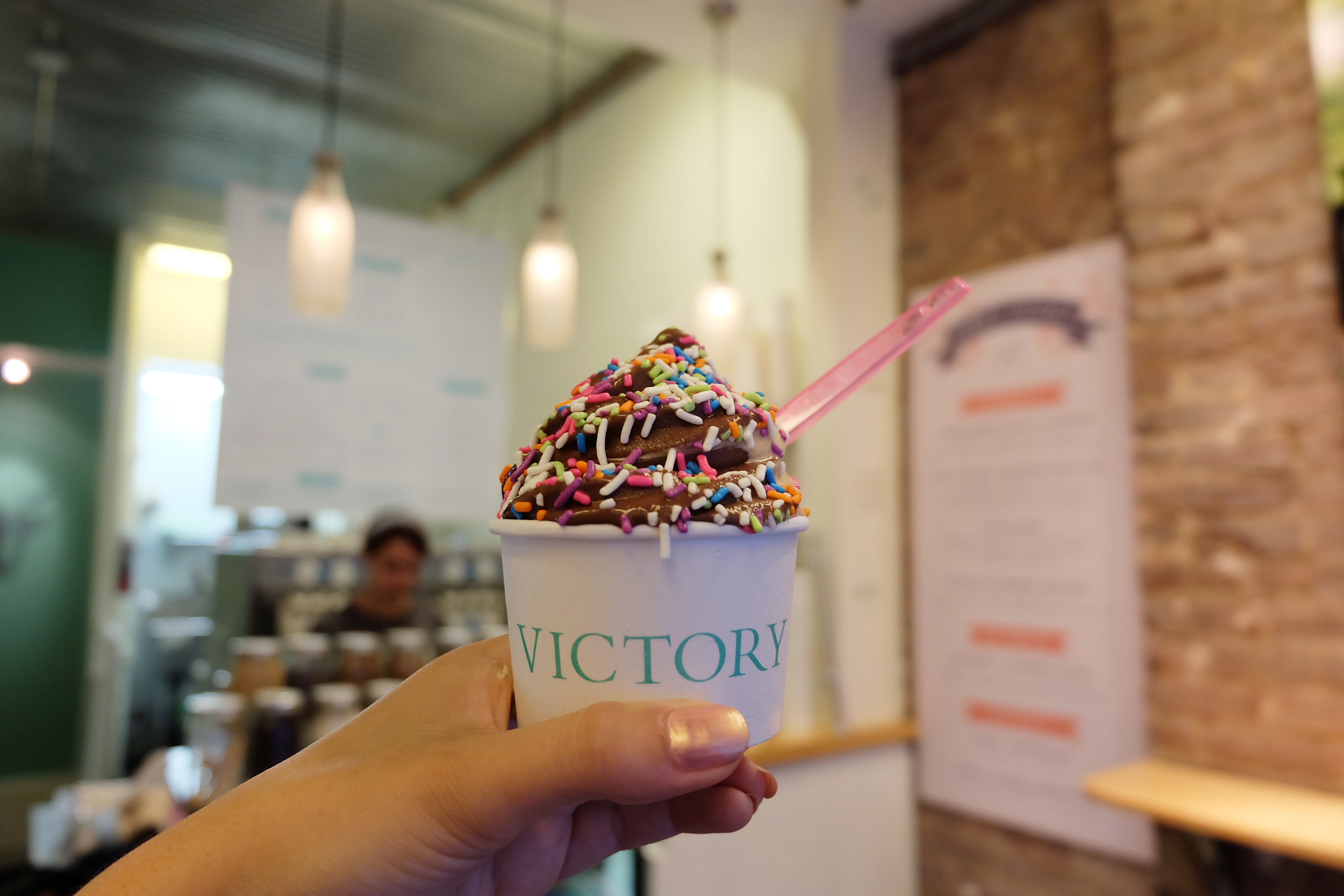 11. Victory Garden: Victory Garden serves up the only goat-milk soft-serve around. The Turkish-inspired goat-milk ice cream is lower in fat and calories than traditional soft-serve and is lactose-intolerance friendly. Try one of their fun seasonal flavors or the classic salted caramel swirl and chocolate and choose from a long list of unique toppings. 