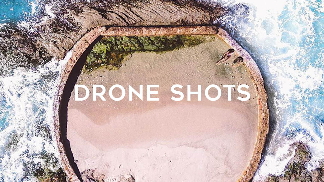 drone shot selfies