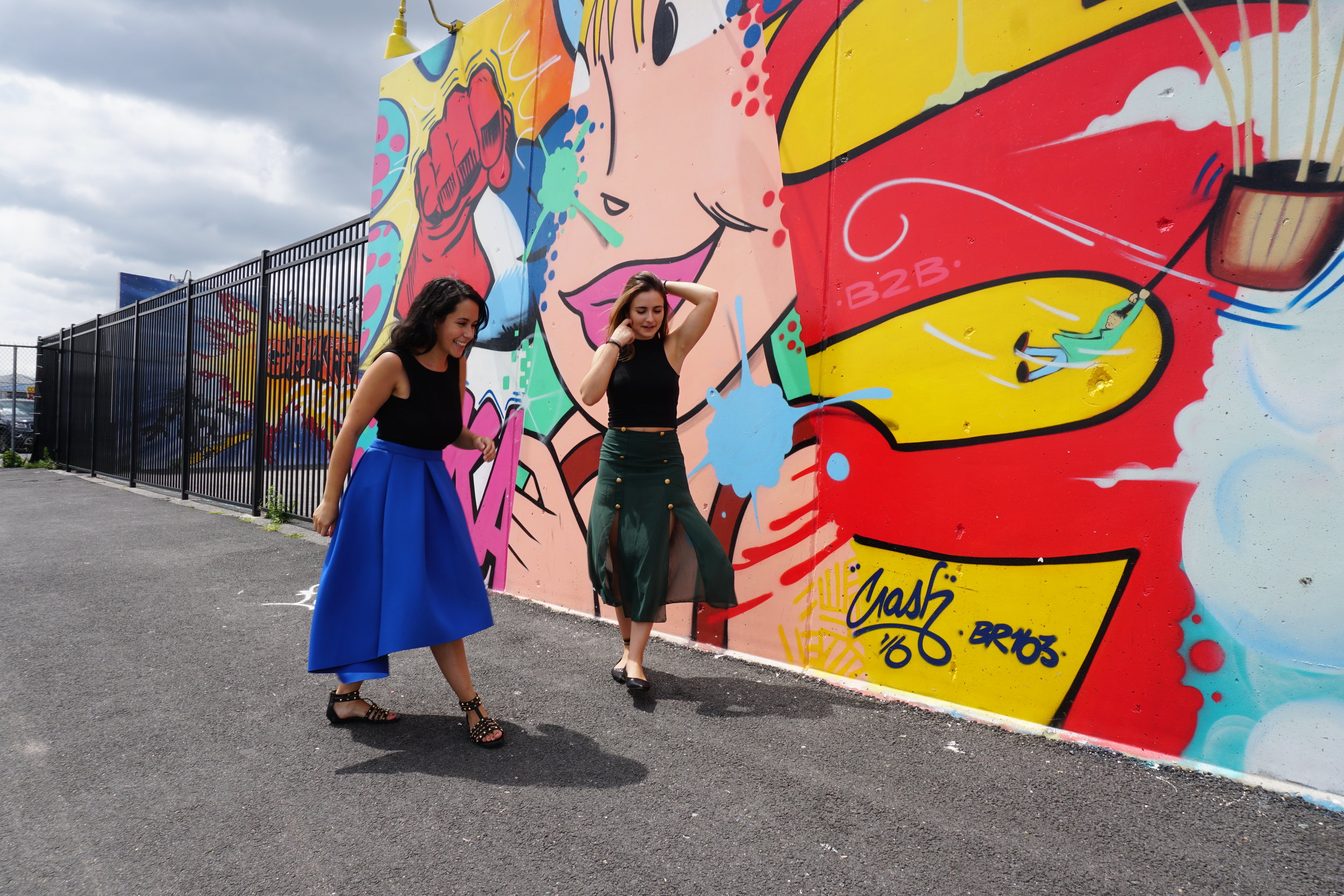 Visit the art walls in Coney Island, NY.