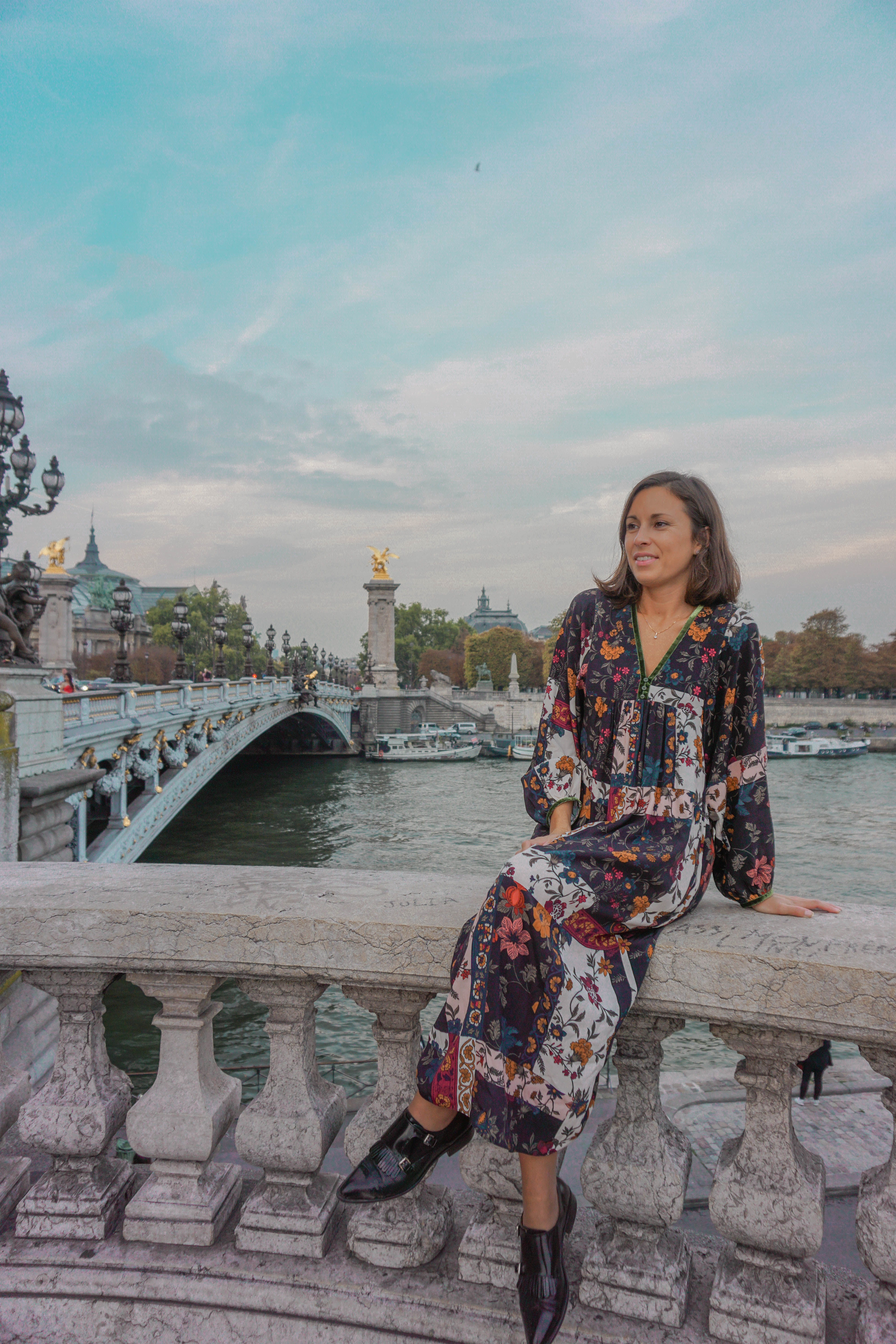 lulu on bridge in Paris