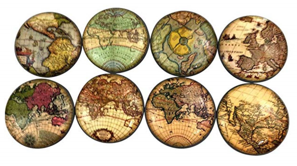 Dresser vintage map knobs How to Decorate a Travel Themed Bedroom