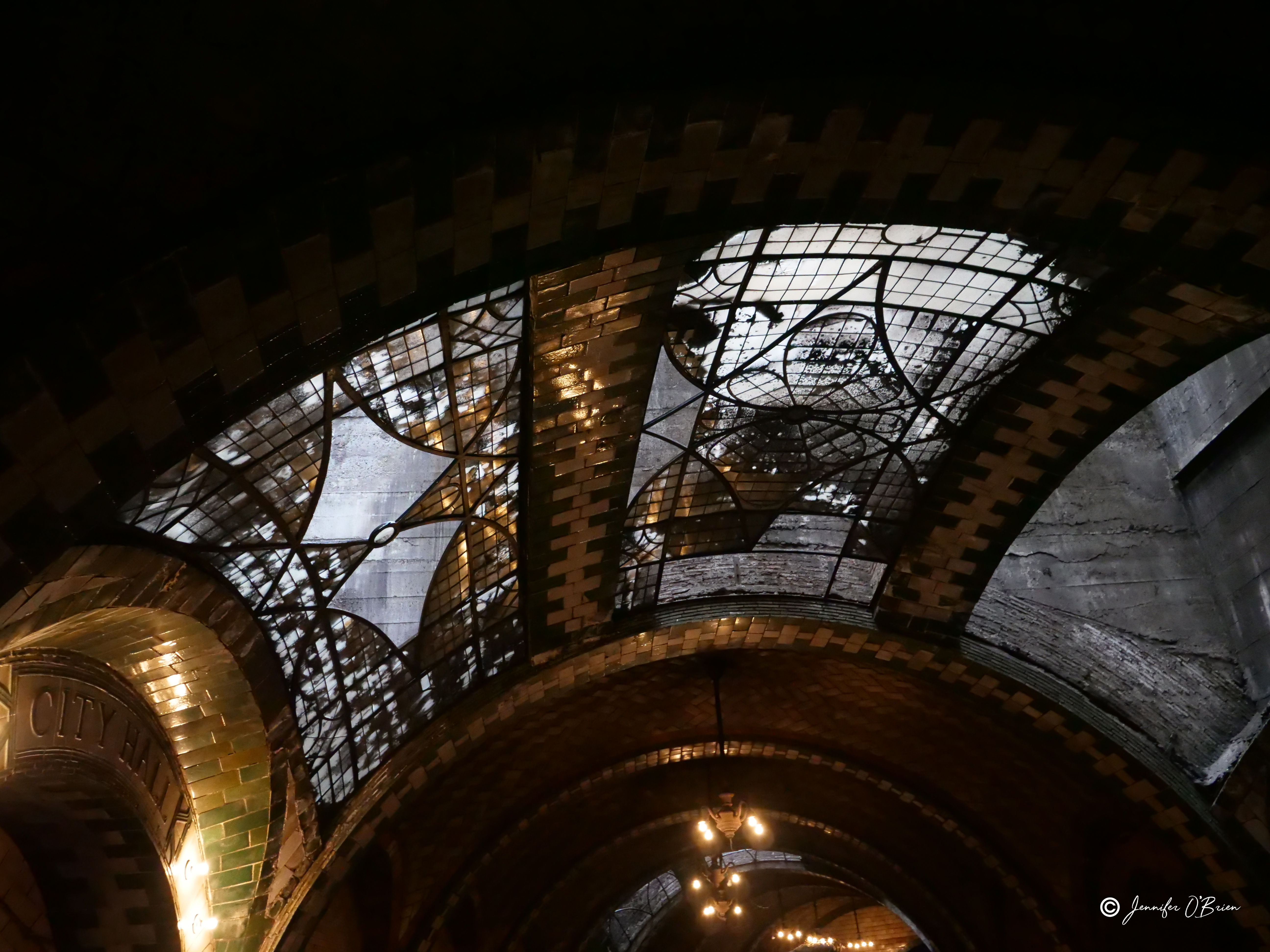 Broken Skylight windows NYC Abandoned City Hall Subway Station Photo Challenge
